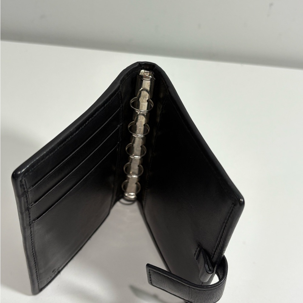 Authentic Gucci Black GG Canvas and leather agenda card Wallet w certificate - Picture 5 of 11